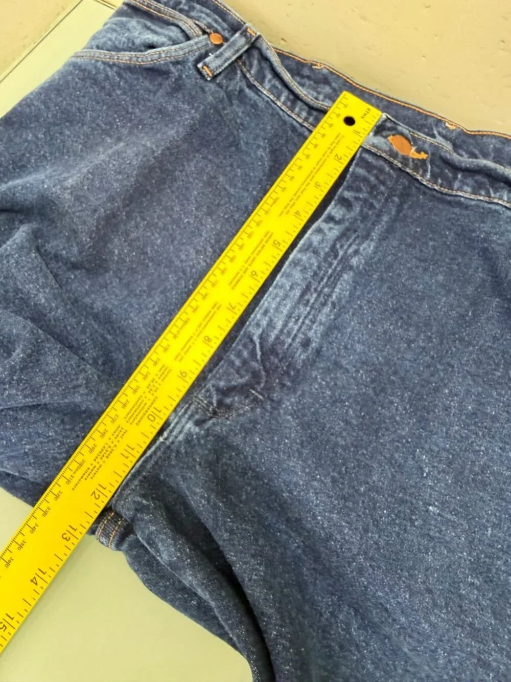 Wrangler Jeans Mens 42X30 Cowboy Cut Boot leg Stretch Regular Fit Western Blue